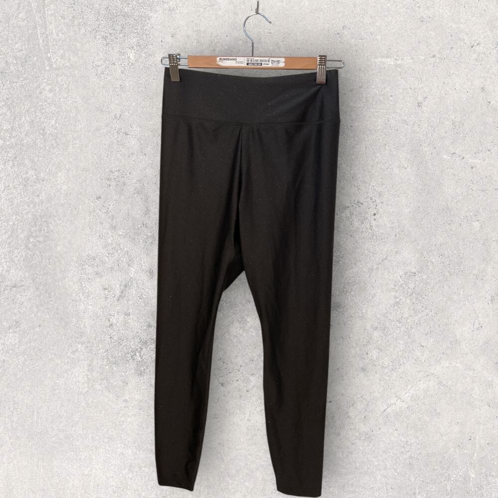 Kira Grace Glitter Leggings Medium High Rise Yoga Athleisure Sparkle